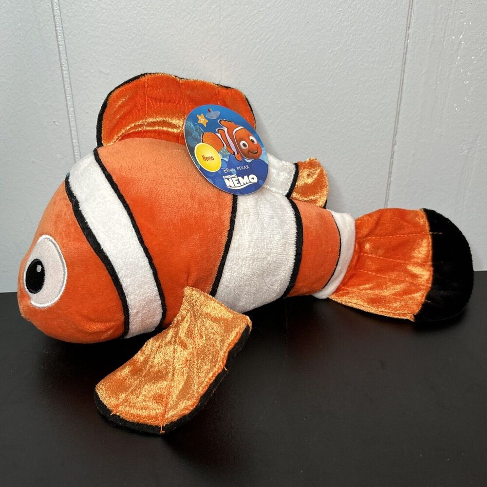 Disney Pixar Plush Finding Nemo Clown Fish Stuffed Animal Toy With Tags